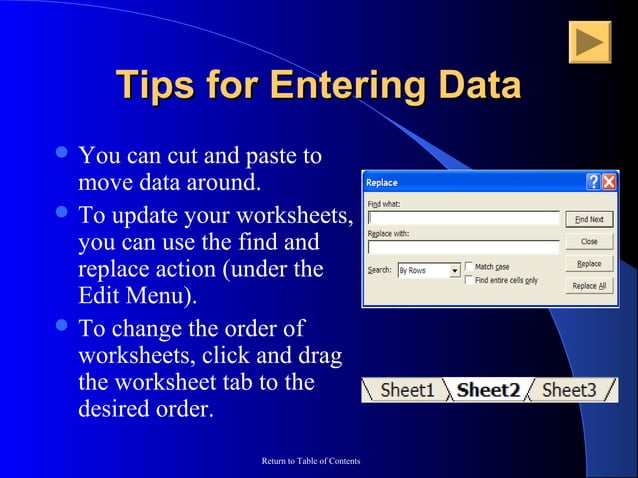 Microsoft Excel Training Module Microsoft Excel Training Module