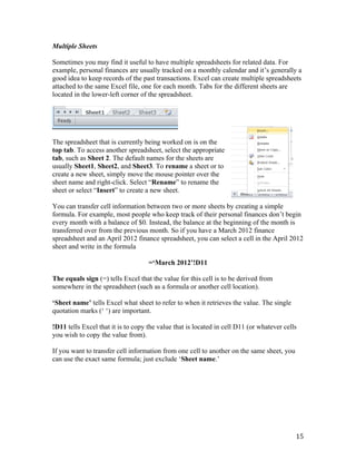 Microsoft excel | PDF