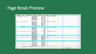 Page Break Preview
 
