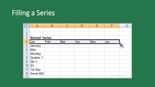 Filling a Series
 