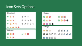 Icon Sets Options
 