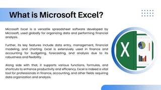 Microsoft Excel: A Comprehensive Overview | PDF