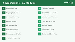 Master Microsoft Excel – Advanced Data Skills Training | PDF