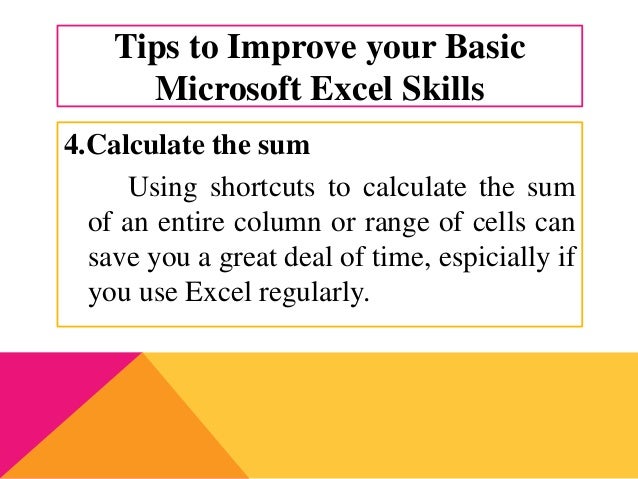 Lesson 3 Basic Skills On Microsoft Excel