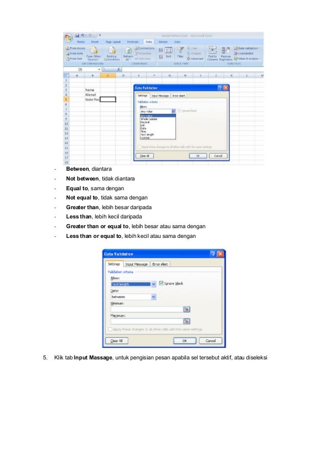 modul pembelajaran microsoft excel tingkat mahir