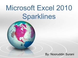 Microsoft Excel 2010Sparklines By: NooruddinSurani 