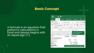 Microsoft Excel - Features and Functions. | PDF