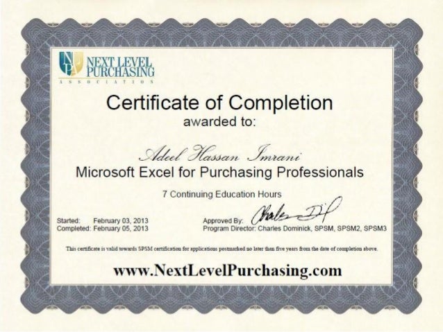 microsoft excel for purchasing