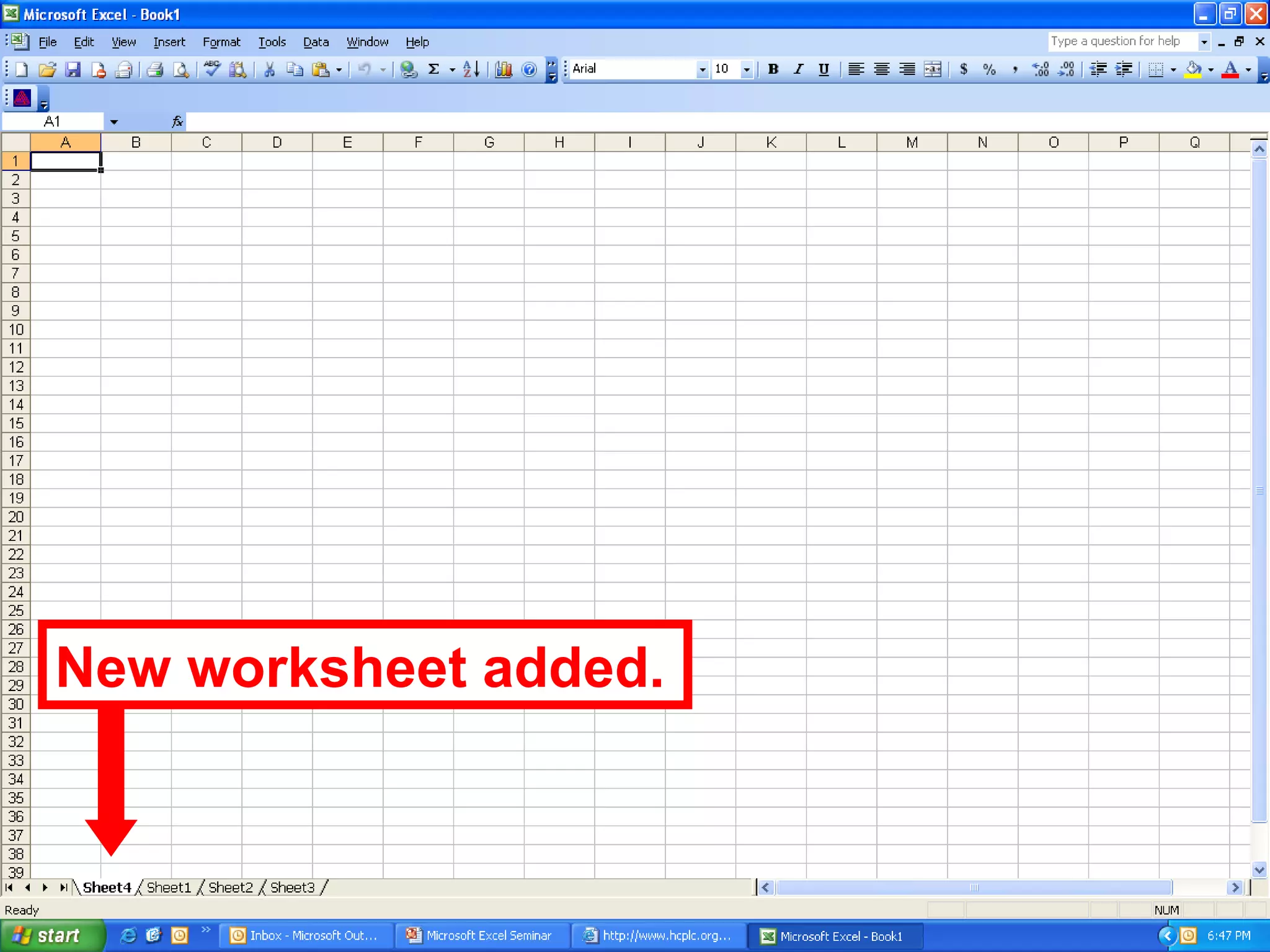 New worksheet added. 