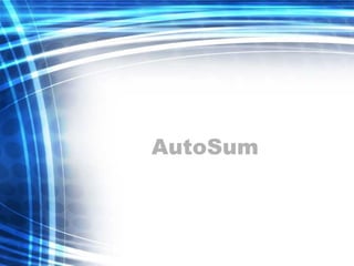 AutoSum 