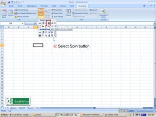Microsoft Excel Spin Button | PPTX