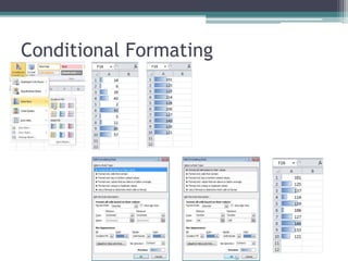 Conditional Formating
 