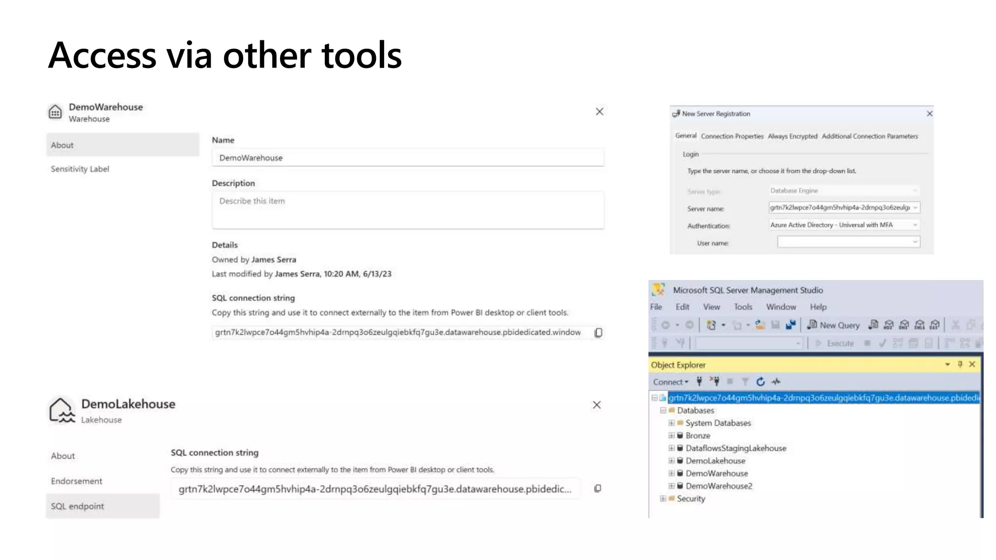 Access via other tools
 