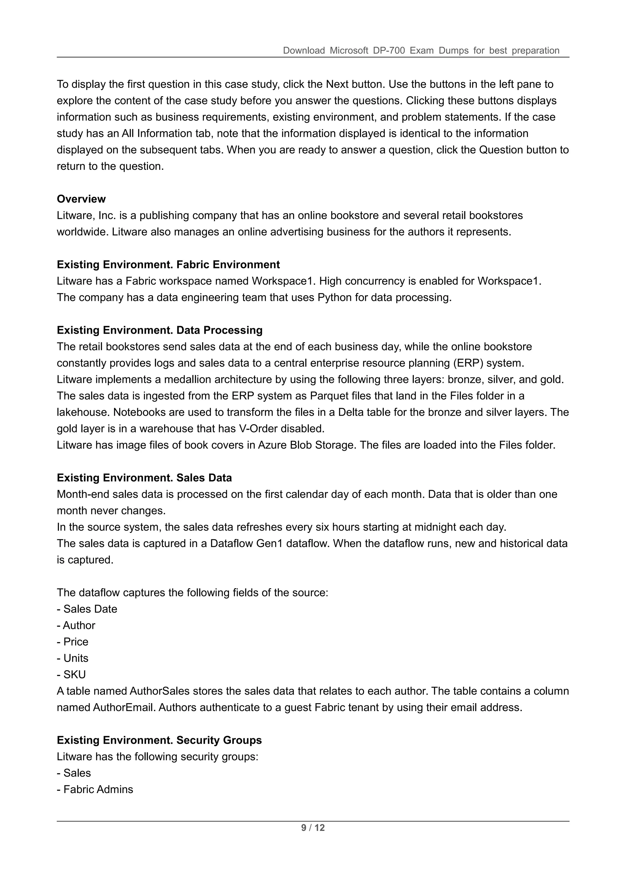 Microsoft Fabric Data Engineer DP-700 Dumps.pdf
