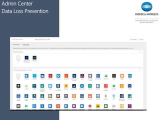 Admin Center
Data Loss Prevention
 