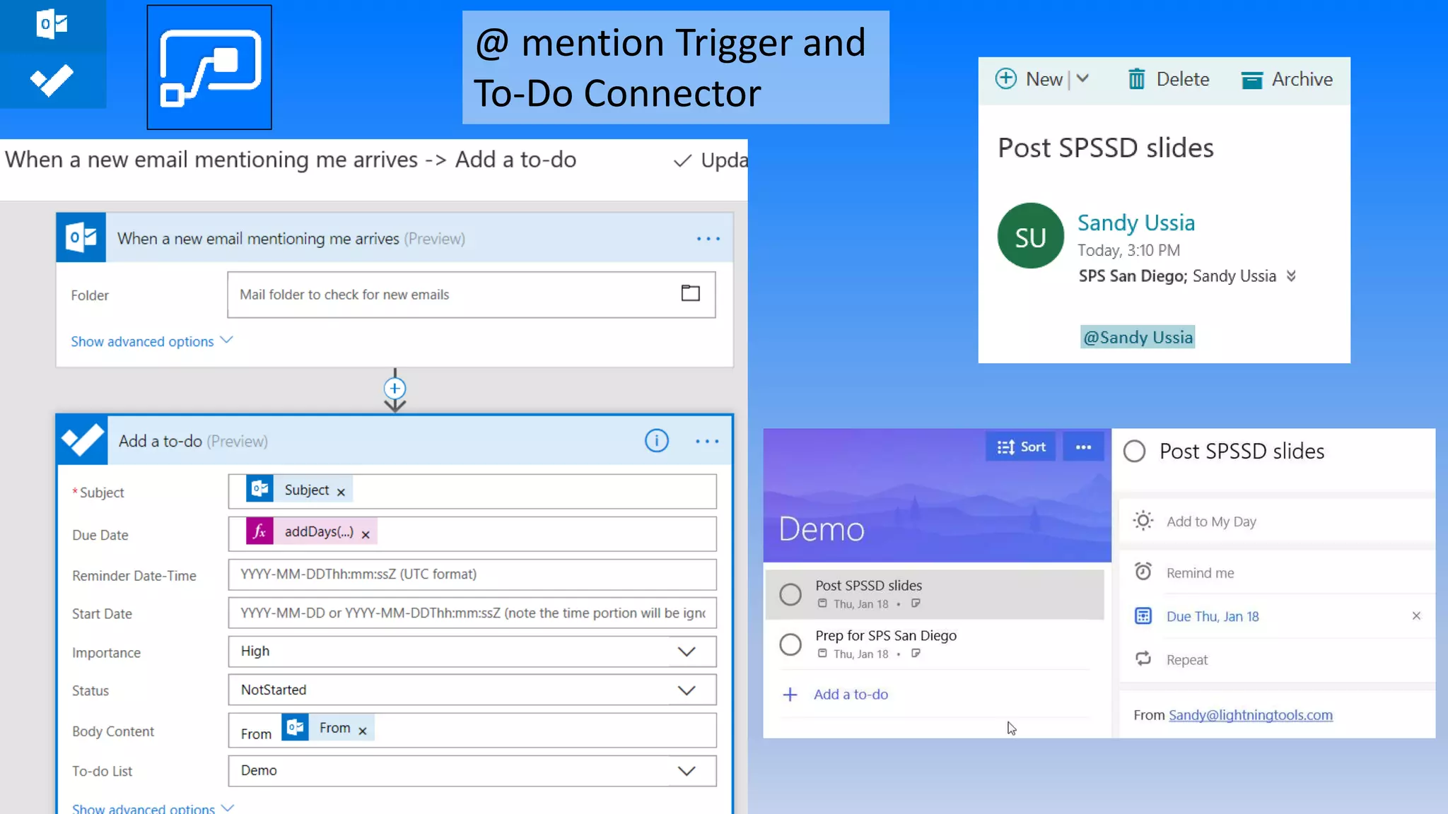 @ mention Trigger and
To-Do Connector
 
