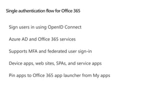 Single authentication flow for Office 365
 