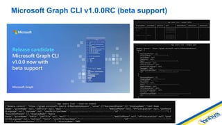 Microsoft Graph CLI v1.0.0RC (beta support)
 
