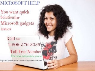 Microsoft help number 1 806-576-3039 need help