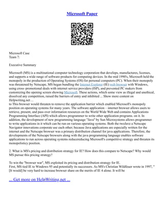 Computer Microsoft Paper Microsoft History | PDF