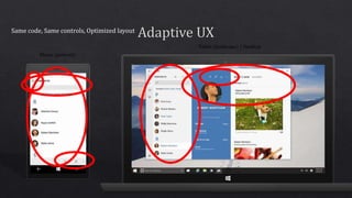 Phone (portrait)
Tablet (landscape) / Desktop
Same code, Same controls, Optimized layout