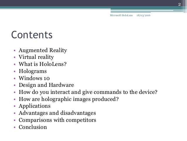 microsoft hololens competitors