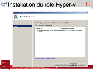 Installation du rôle Hyper-v
 
