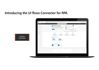 Introducing the UI flows Connector for RPA
UI flows
Connector
 