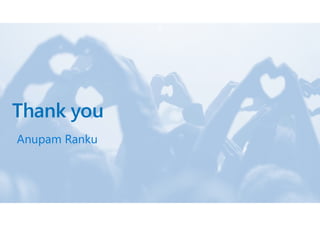 Thank you
Anupam Ranku
 