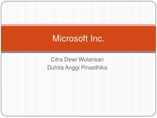 microsoft inc case microsoft inc