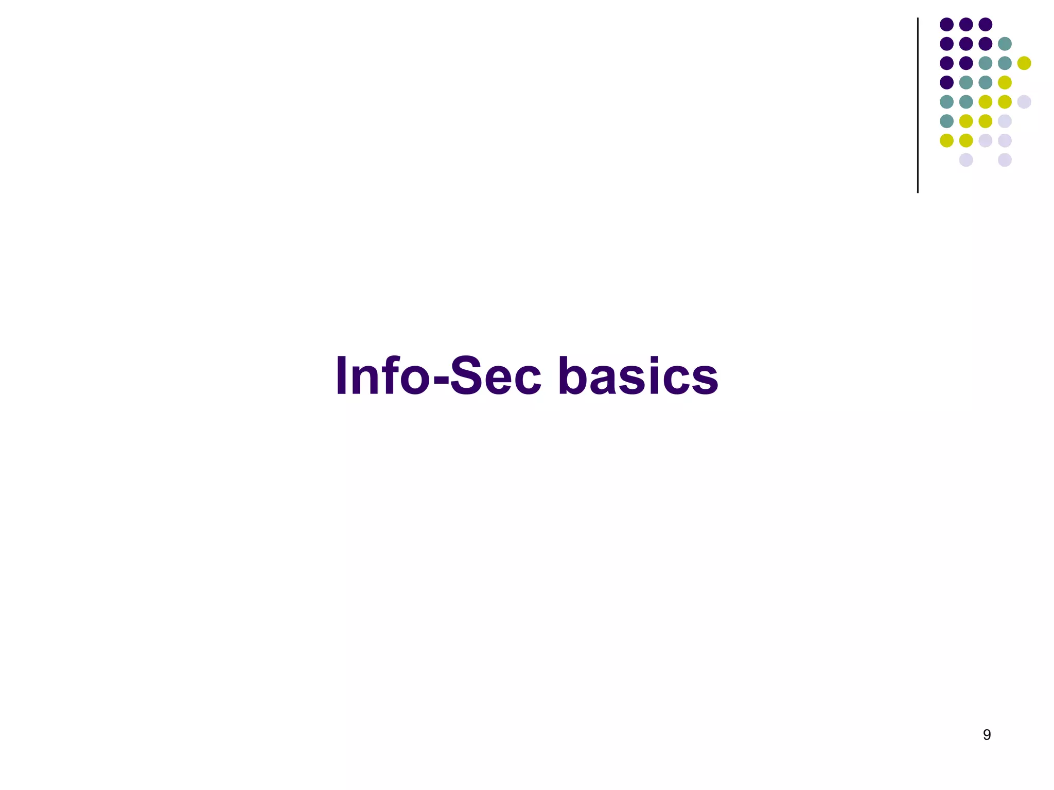 Info-Sec basics
9
 
