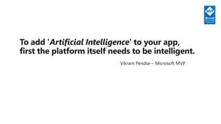 Vikram Pendse – Microsoft MVP
 