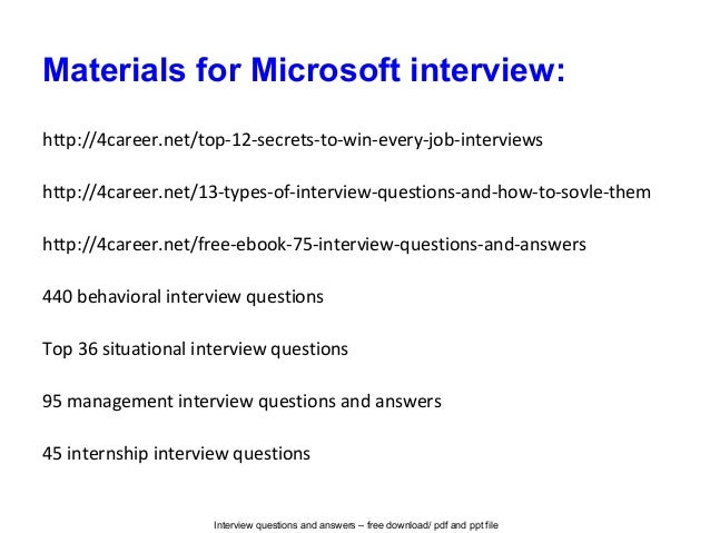 microsoft interview questions and answers microsoft internship interview
