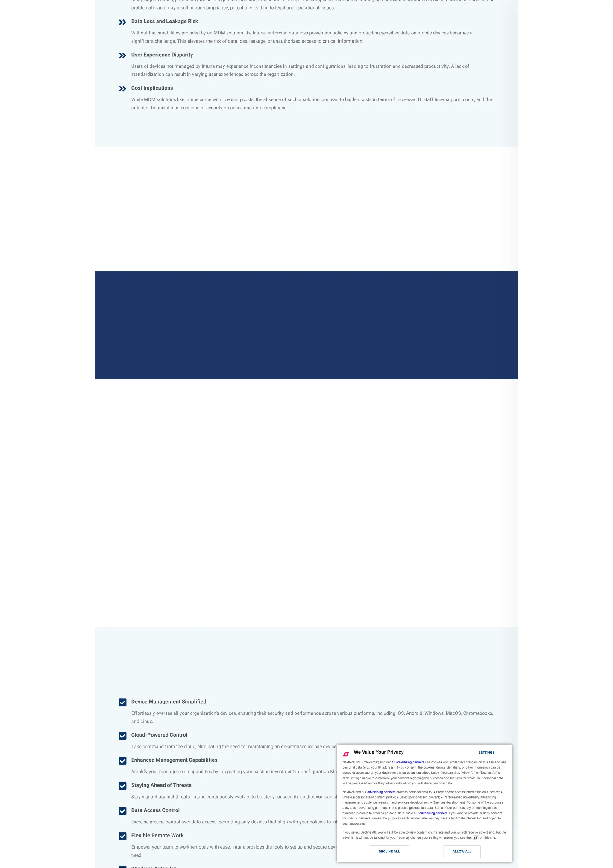Microsoft Intune Device Management | Techom Systems | PDF