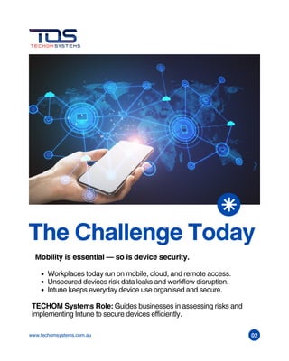 Microsoft Intune Device Security by TECHOM Systems | PDF