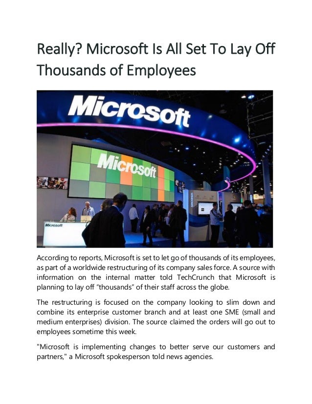 microsoft lay off