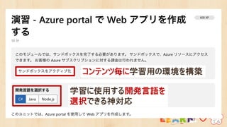 コンテンツ毎に学習用の環境を構築
学習に使用する開発言語を
選択できる神対応
 