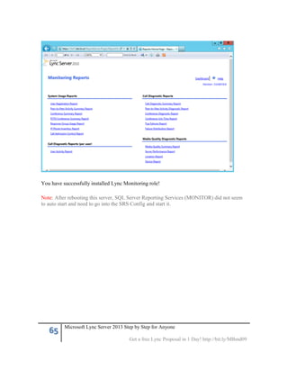Microsoft lync server 2013 step by step for anyone | PDF