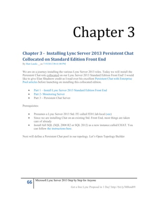 Microsoft lync server 2013 step by step for anyone | PDF