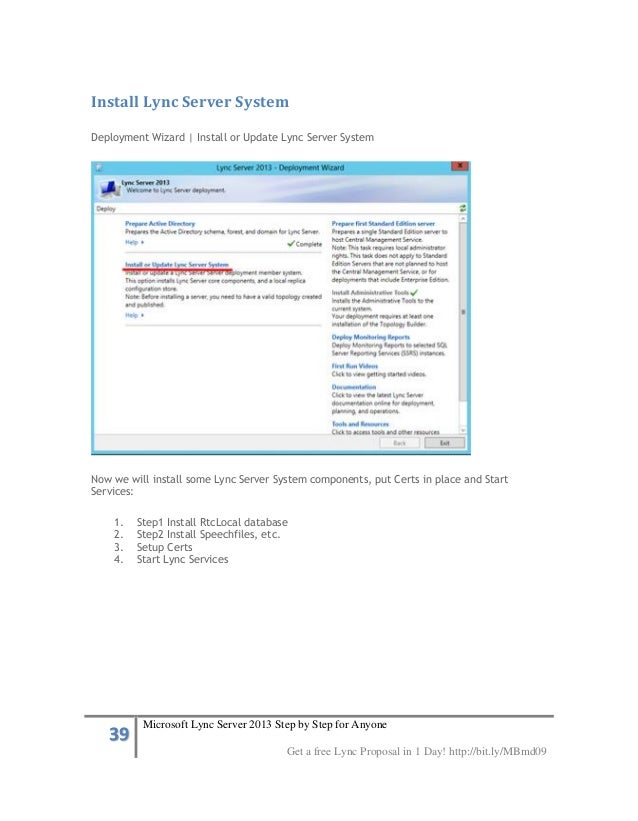 Microsoft Lync Server 2013 Step By Step For Anyone