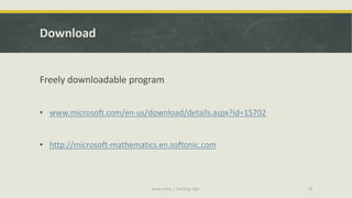 Microsoft Math Download Microsoft Mathematics | PPTX