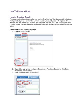 Math Graphics Step By Step Microsoft mathmatics step-by-step_guide | DOCX