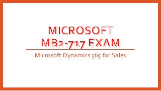 Microsoft Dynamics 365 for Sales
 