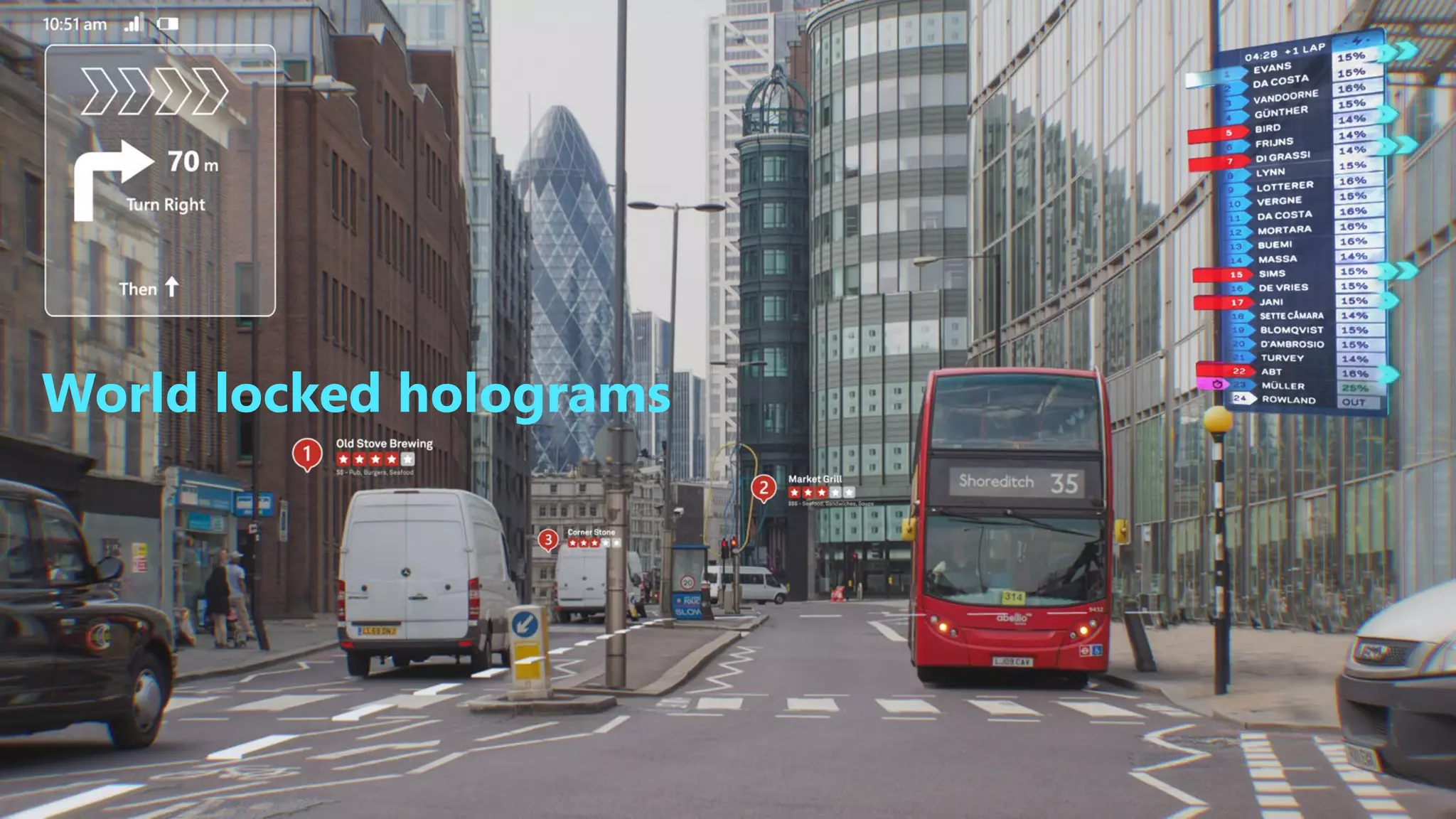 World locked holograms
 