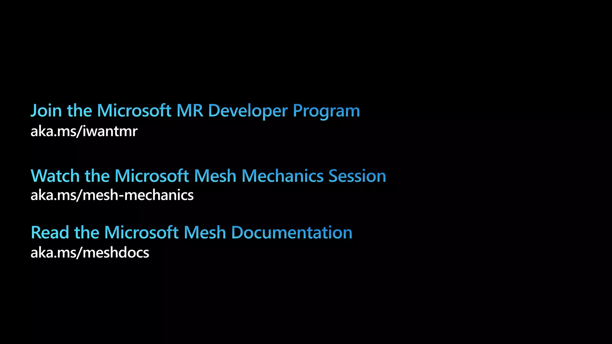Microsoft Mesh - Developer Platform Overview