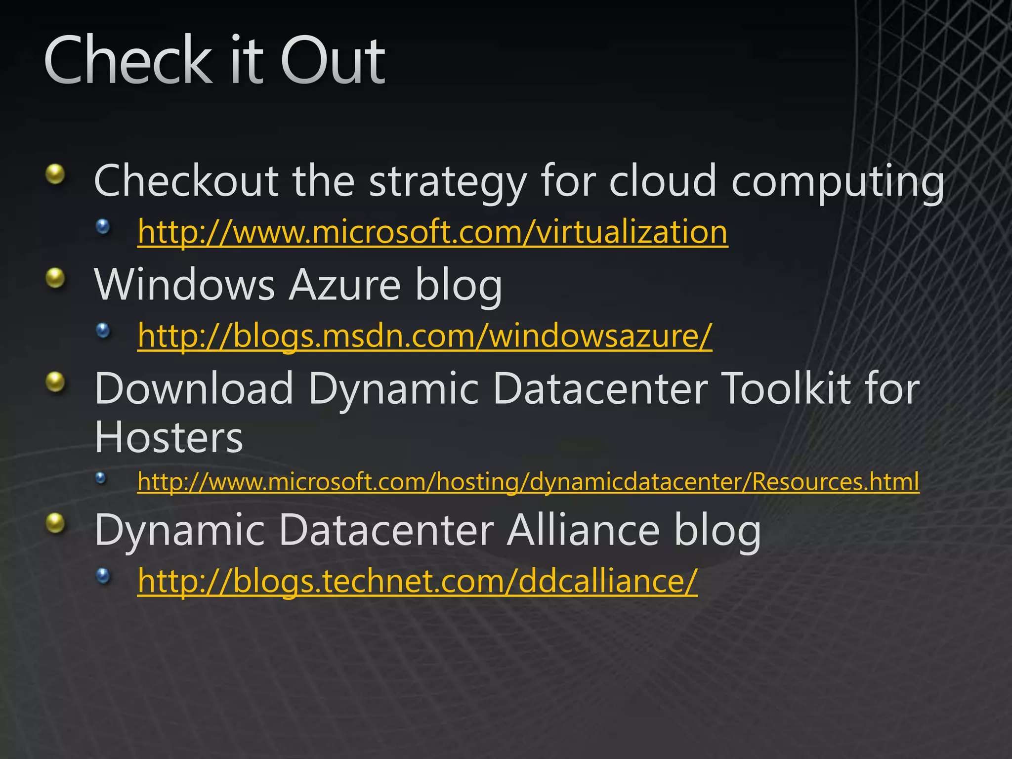© 2009 Microsoft Corporation. All rights reserved. Microsoft, Windows, Windows Vista and other product names are or may be registered trademarks and/or trademarks in the U.S. and/or other countries.The information herein is for informational purposes only and represents the current view of Microsoft Corporation as of the date of this presentation.  Because Microsoft must respond to changing market conditions, it should not be interpreted to be a commitment on the part of Microsoft, and Microsoft cannot guarantee the accuracy of any information provided after the date of this presentation.  MICROSOFT MAKES NO WARRANTIES, EXPRESS, IMPLIED OR STATUTORY, AS TO THE INFORMATION IN THIS PRESENTATION.