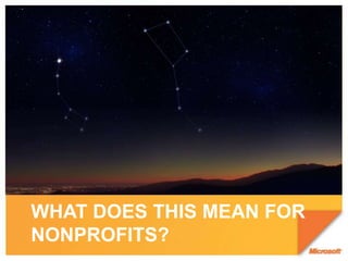 What does this mean for nonprofits?