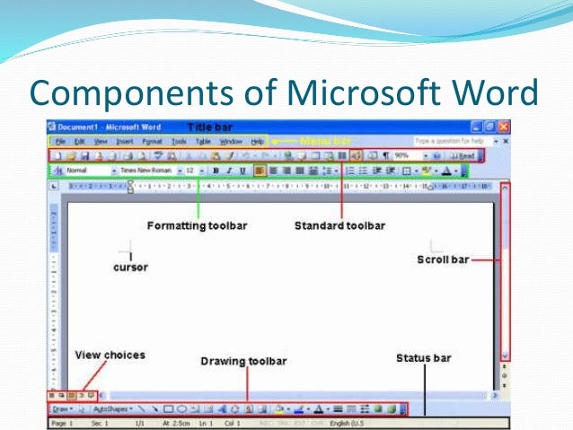 What are the main features of Microsoft Word?