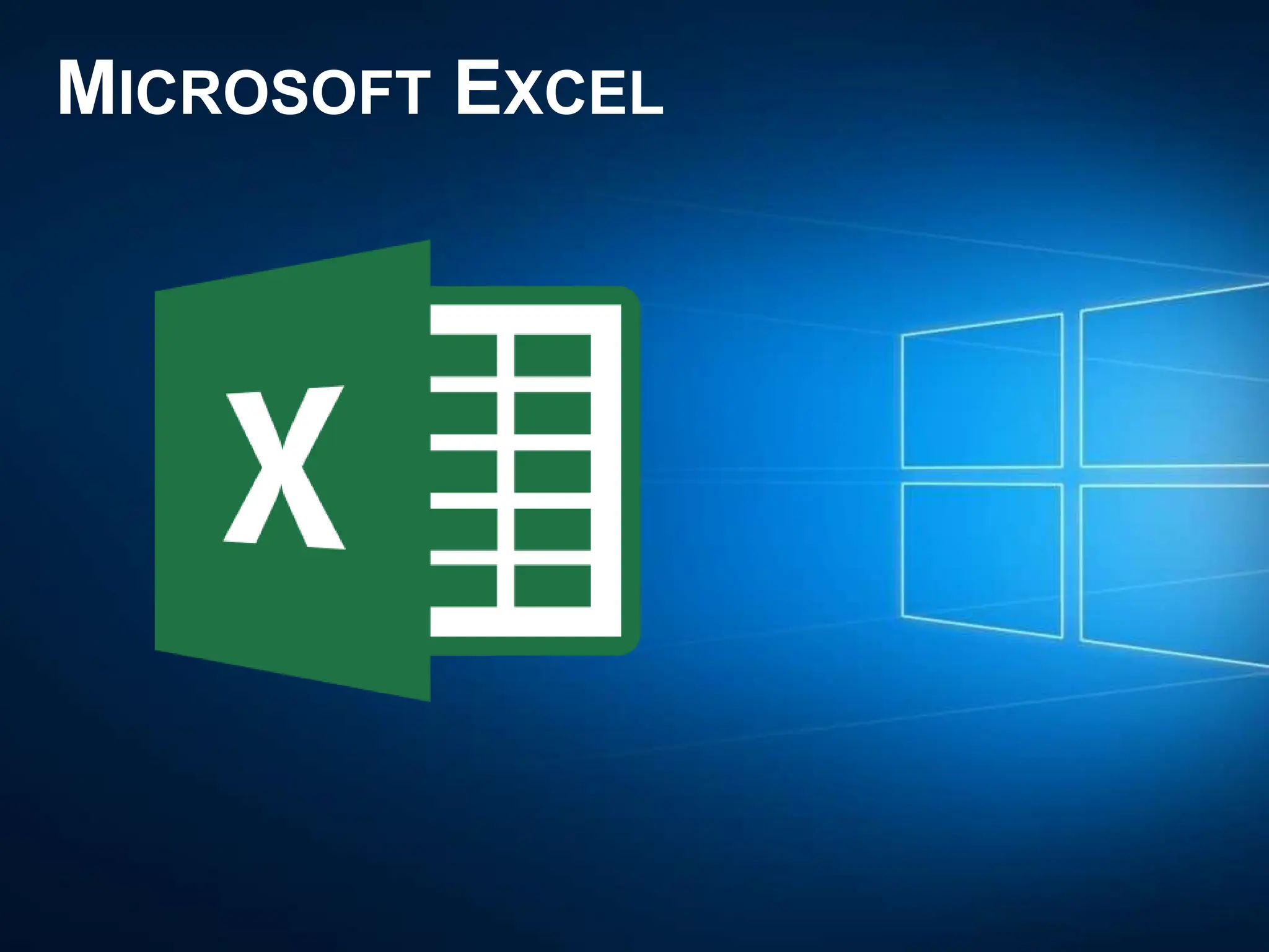 MICROSOFT EXCEL
 