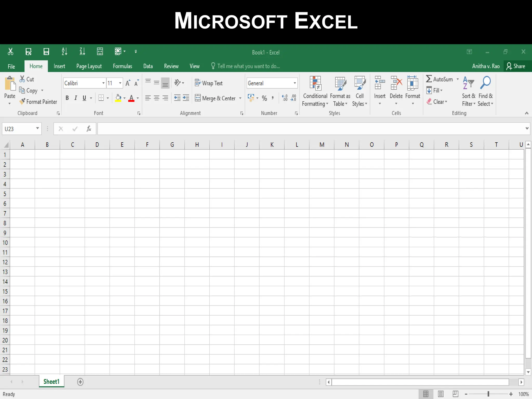 MICROSOFT EXCEL
 